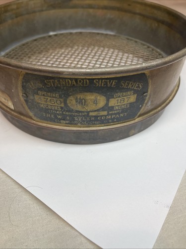 Vintage standard testing sieve - vintage,